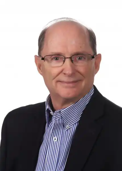 Marvin Yoder Portrait Black suit and blue shrit